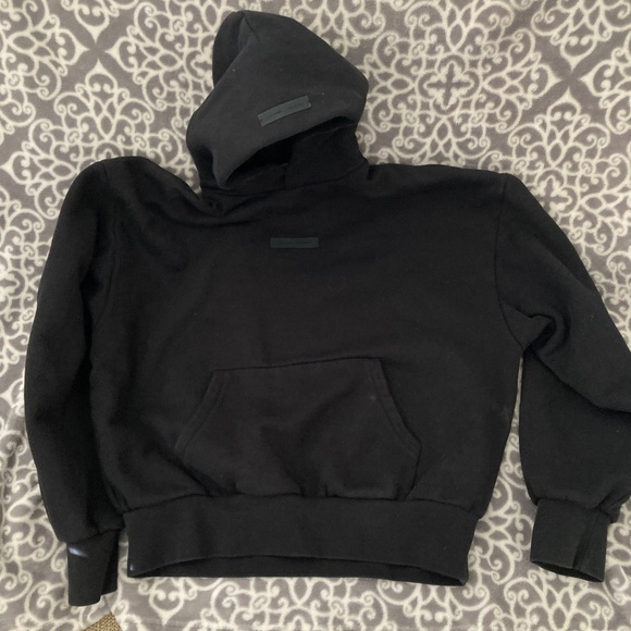 Essentials brand heavy cotton hoodie Adult S shimmer logo. Like New! - Picture 3 of 9